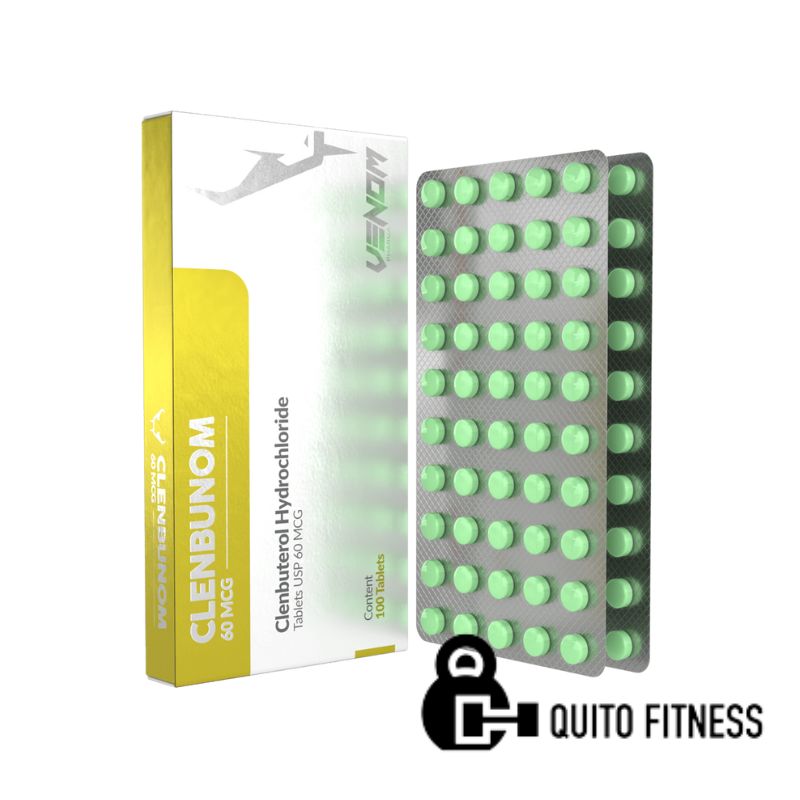 Cloridrato de clenbuterol 60 mcg Venom Pharma 100 Tab