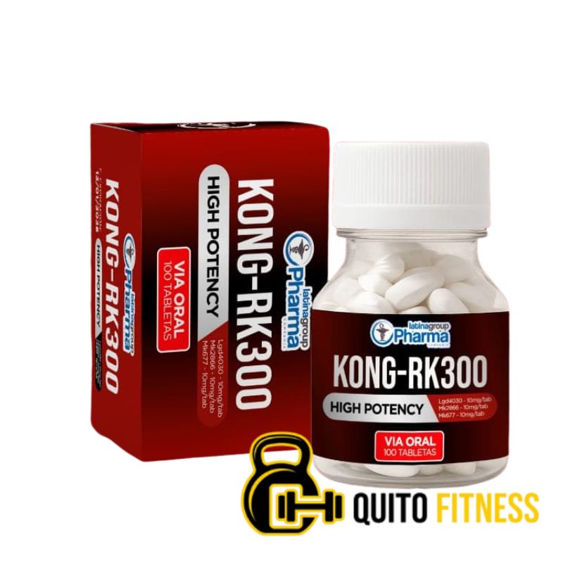 KONG-RK300 | Massa e Potência Tri-Blend | 100 comprimidos